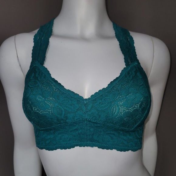 Free People Galloon Lace Racerback Bralette Green - Picture 2 of 10